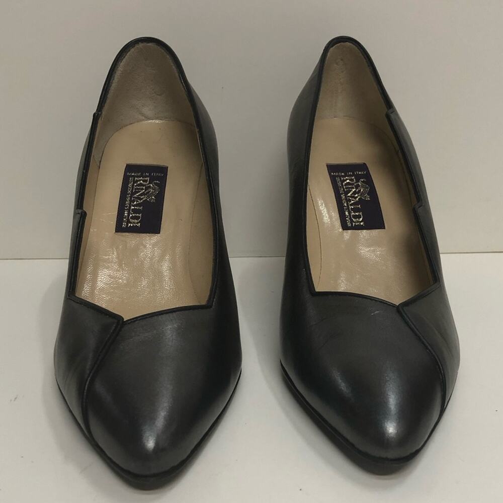 Baldan Made in Italy Pewter High Heel Pump